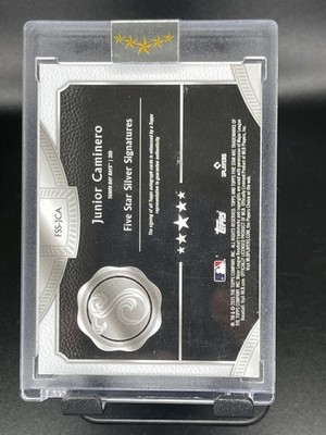 2025 Topps Five Star #FSS-JCA Junior Caminero Silver Signatures 