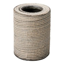 Marui Shigaraki Mini Vase 7cm White Brush Sen-suji Japan MR-M205