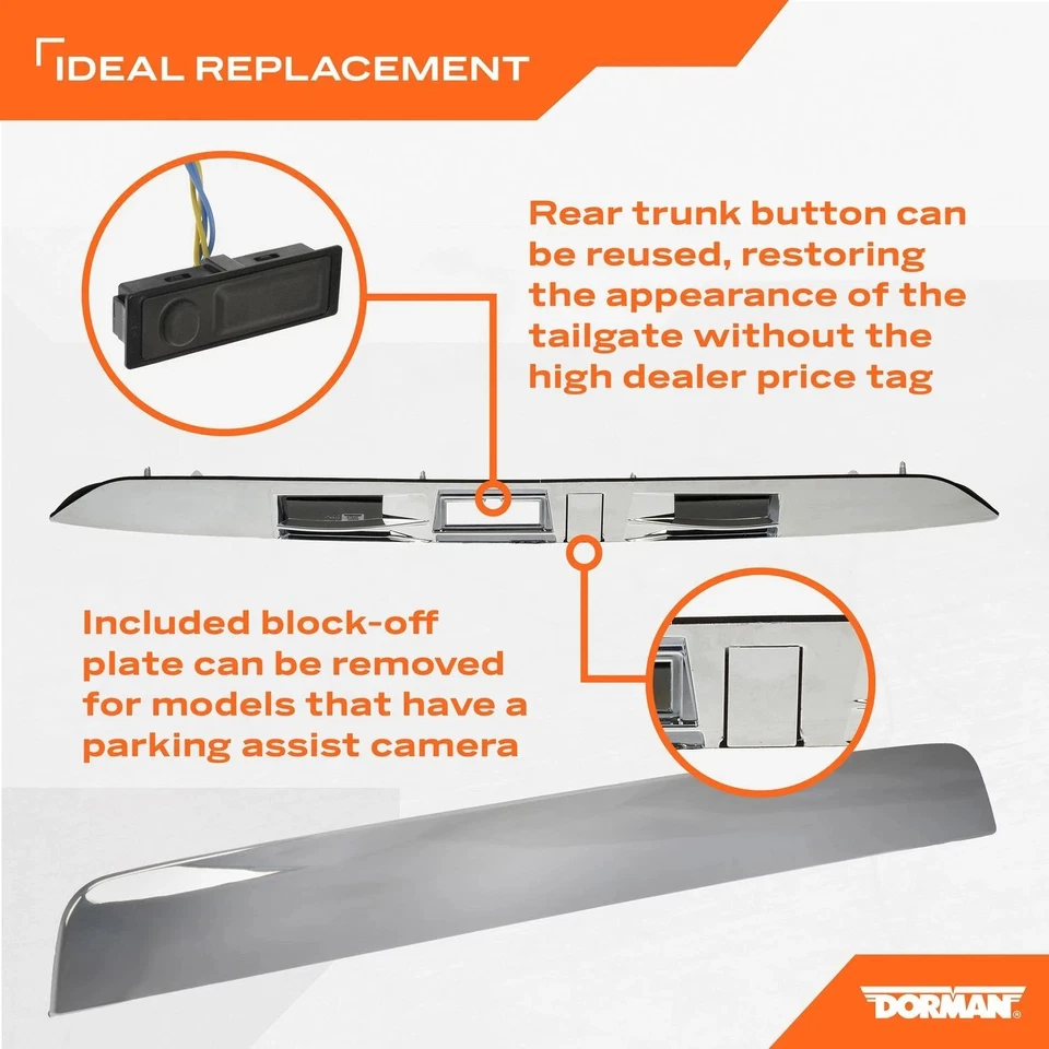 Borde de manija de puerta levadiza Dorman 97943 para Nissan Pathfinder 13-19 Foto 4 de 4