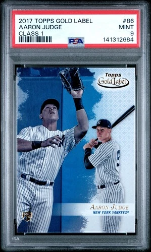 141312684 Aaron Judge 2017 Topps Gold Label #86 Rookie RC PSA 9