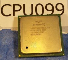 CPU099 - Intel Pentium 4 1.7 GHz / 256 KB / 400 MHz socket 478 CPU SL5TK - USED