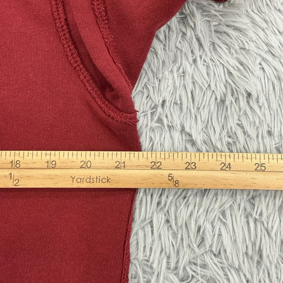 Sudadera con Capucha American Eagle Para Hombre S Roja De Colección Y2K Cremallera Completa Envejecida Grunge Spellout 77 Foto 4 de 4