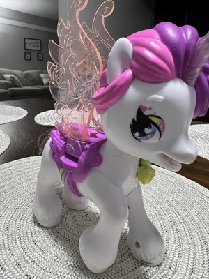Hatchamails Interactive Unicorn Pegasus Rainbow Braids Lights Up & Talks