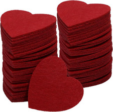 Felt Hearts Cutout for Valentine  s Day Wedding Decoration Scrapbooking Sewing Cr
