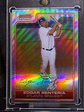 2006 BOWMAN CHROME #122 EDGAR RENTERIA REFRACTOR
