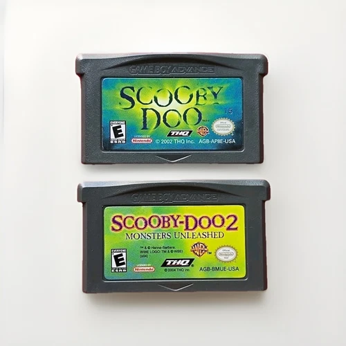 Scooby Doo 1 2 Game Boy Advance Nintendo GBA Lot 2 Games Authentic Cleaned Works