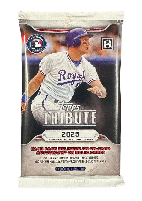 2025 Topps Tribute Baseball Hobby - ONE PACK - RIPPED LIVE ONLY