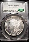 1921-D  "Better Date"  MORGAN Dollar - choice AU/UNC  by CAC Lightly Cleaned on