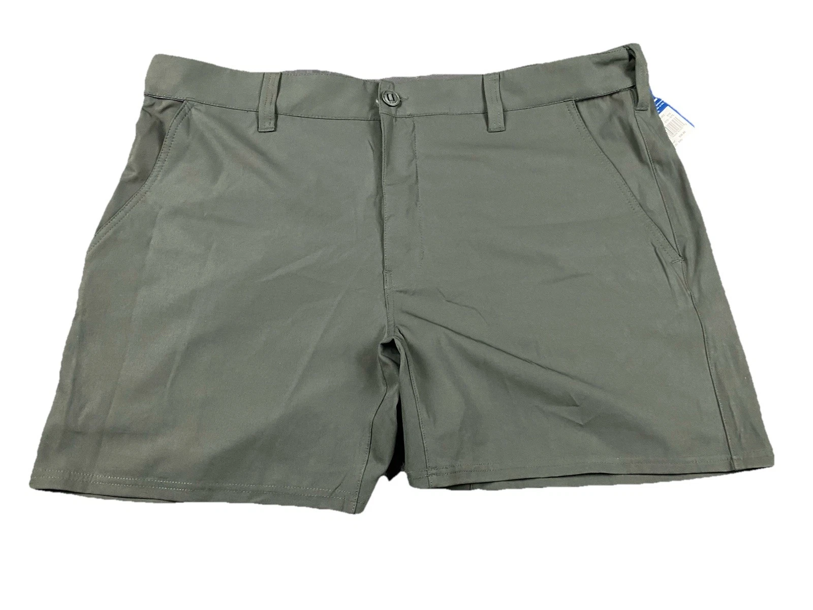 Huk Chino Shorts Men XXL Performance Wicking Fishing Stretch Gray 6" Great