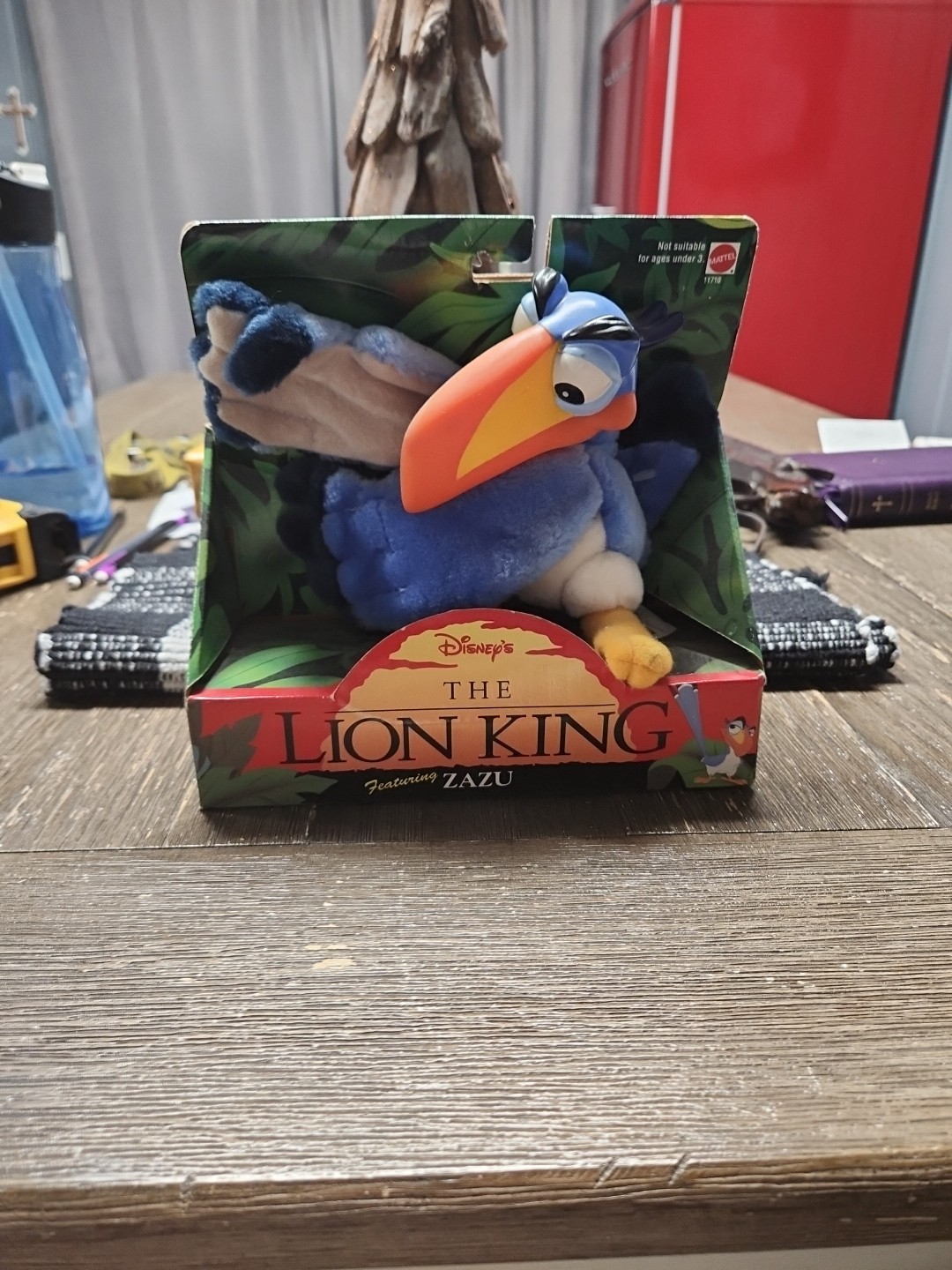 Figura de peluche de colección Mattel Disney’s El Rey León Zazu nueva en caja leer