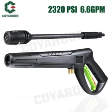 COYARDOR Pressure Washer Gun Wand & 3-in-1 Adjustable Nozzle, 2320 PSI, Green