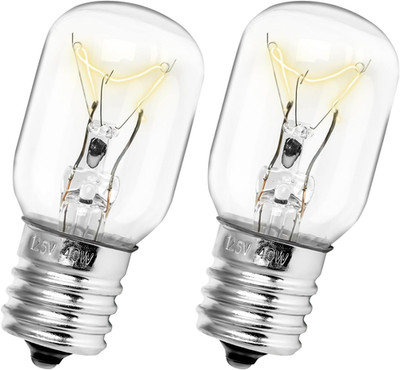 Microwave Light Bulb - Fits GE, Whirlpool & More - 125V 40W, E17 Base, 2 Pack