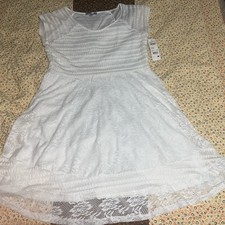 NWT NY COLLECTION Women’s Lace Dress Sz XL Short Sleeve With Florals