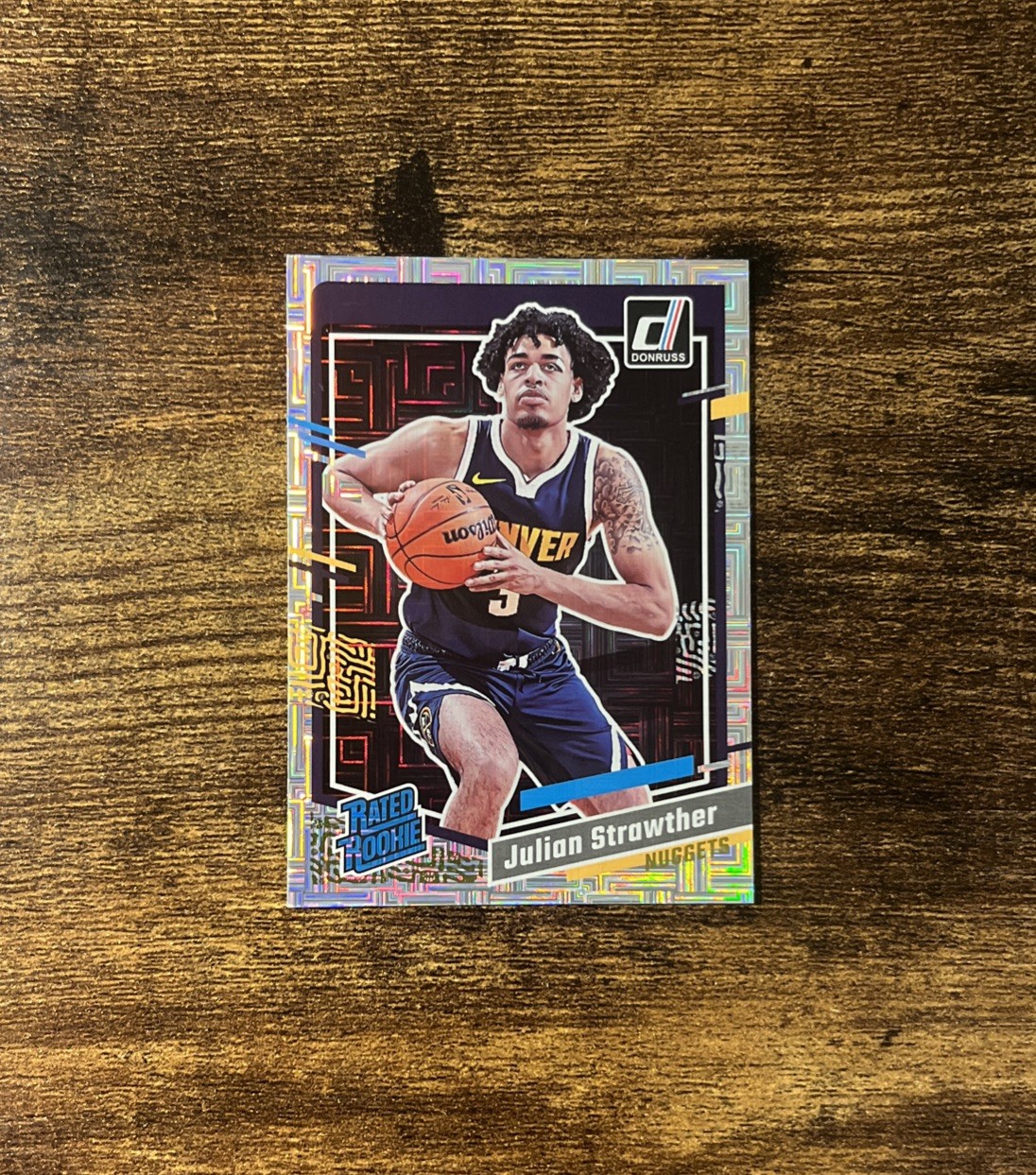 Julian Strawther 2023 Panini Donruss Choice Mojo Rated Rookie #242 Nuggets