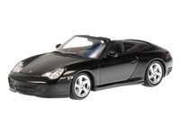 Porsche 911 996 Carrera 4S Cabrio 03 Black Modellauto Maxichamps 1:43