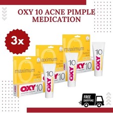 3x Original OXY 10 Maximum For Stubborn Acne Pimple Medication and Treatment 25g