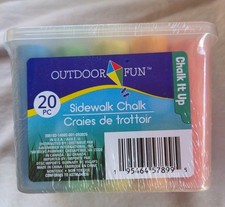 Outdoor Fun 20 PC Sidewalk Chalk New
