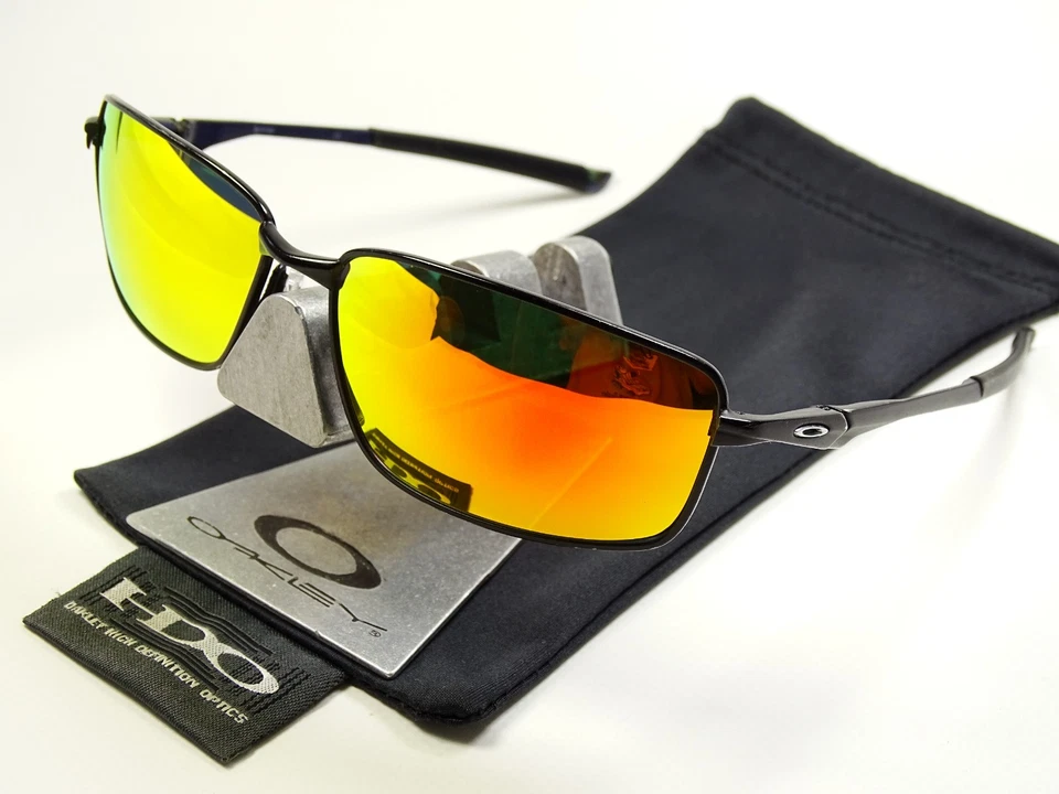 Oakley Splinter Black Fire Sonnenbrille Savitar Tightrope Square Wire Whisker C, Foto 2 von 5