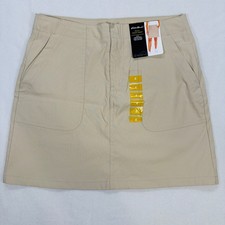 Eddie Bauer Patch Pocket Skort Womens 4 Khaki Beige NWT