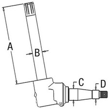 Universal Spindle Fits John Deere Models 4030 Ar53850 Ar53850-a