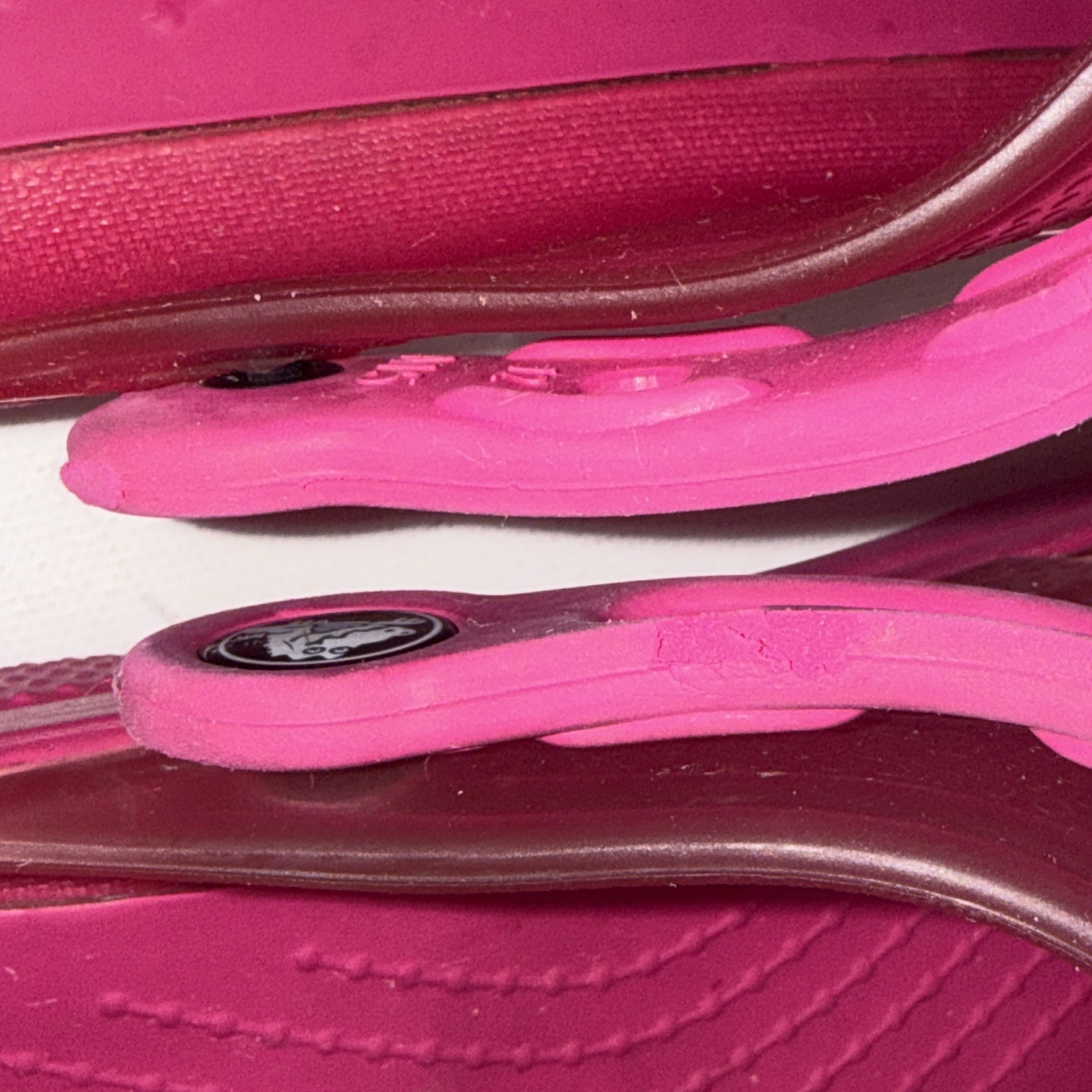 Crocs Classic Translucent Clogs Candy Pink Clear … - image 16