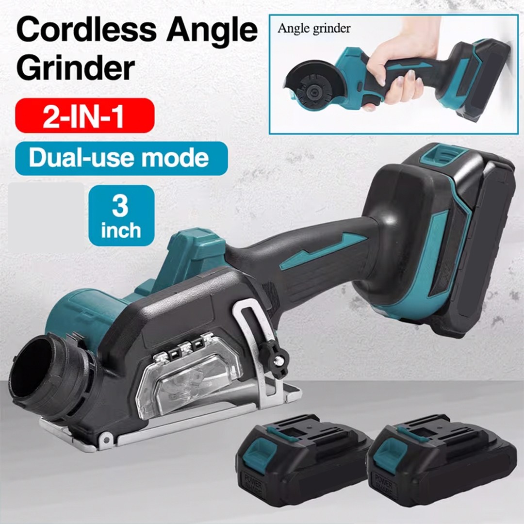 Circular Saw Cordless Cutter Electric For Makita 21V Brushless Wood 2 Batteries