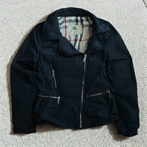 Cappotto giacca donna Burberry London blu scuro taglia 36 ~S