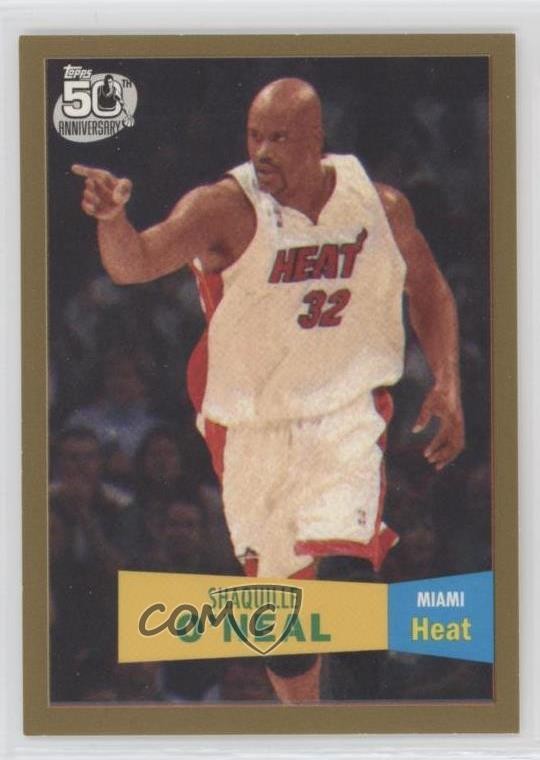 2007-08 Topps 1957-58 Variations Gold 208/2007 Shaquille O'Neal #32 HOF 9u0