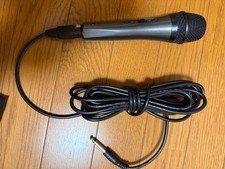 Dynamic Microphone with Cable, ON/OFF Switch, Dark Gray, 1/4" Plug