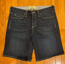 Anthropologie Holding Horses Blue Denim Boy Shorts Womens 30