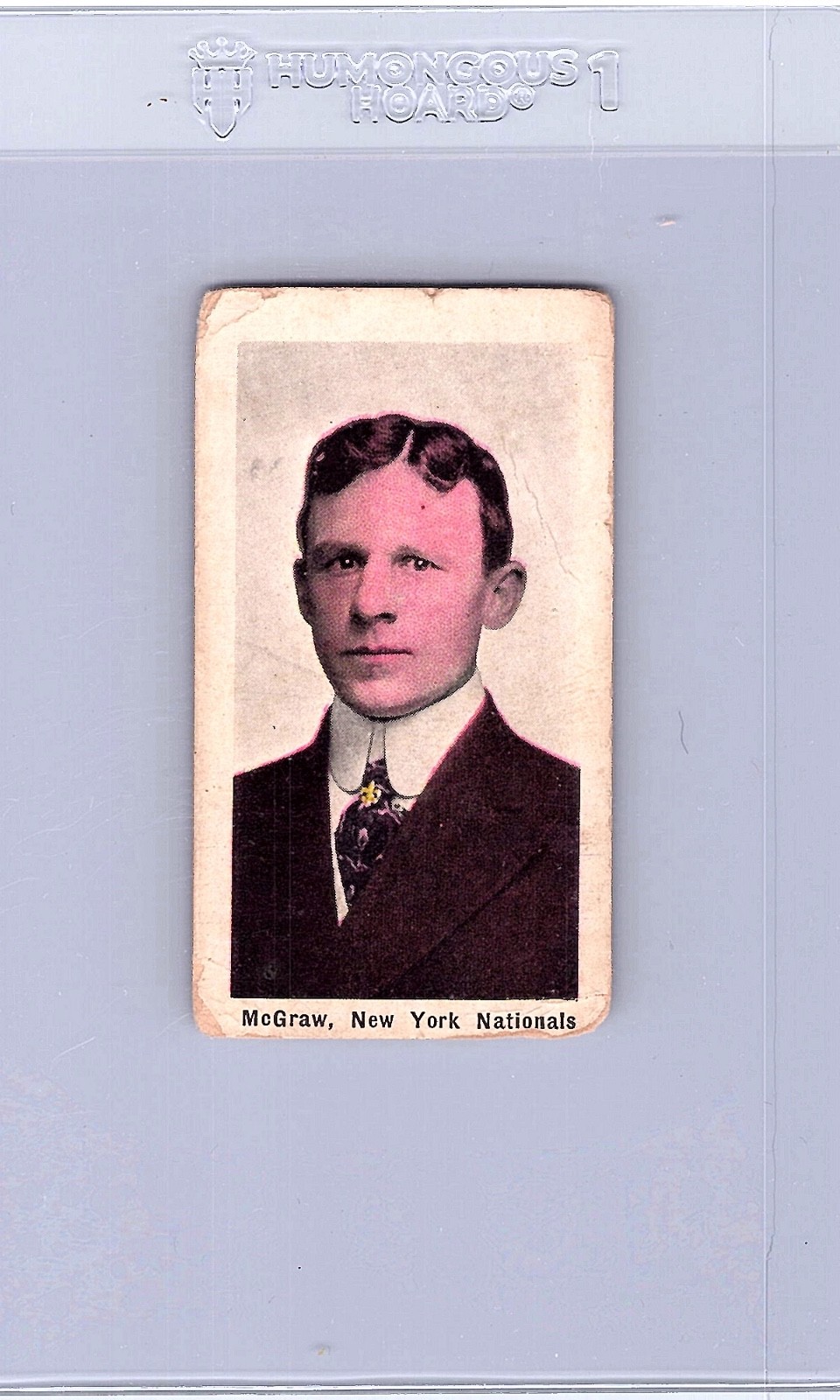 1910-11 M116 Sporting Life John McGraw HOF Manager Poor Back Damage Front Nice