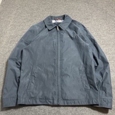 Tommy Hilfiger Harrington Jacket Plaid Lined Coat Mens S Preppy Retro Grandpa