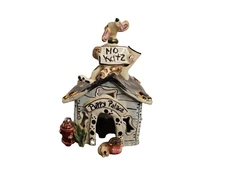 Blue Sky Puppy Palace "No Katz" Heather Goldminc 2002 Tealight Candle Holder