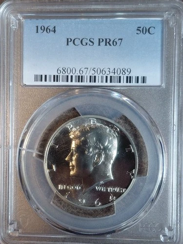 1964 Proof Kennedy 50C Half Dollar PCGS PR67