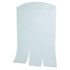 natura 15 x 21.7" Vinyl Door Flaps for Wooden Outdoor Dog Houses, Clear Plastic