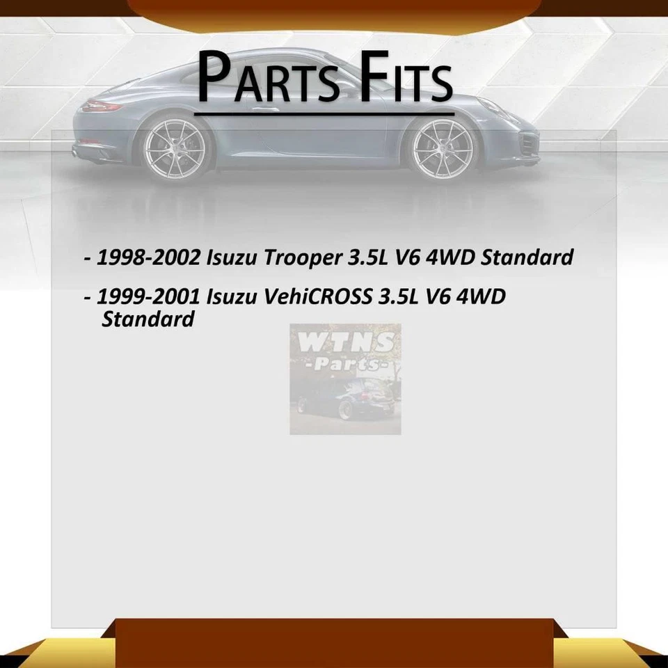 Compatível com 1998 1999 2000 2001 Isuzu Trooper GMB eixo traseiro todas as juntas junta universal - Imagem 2 de 4
