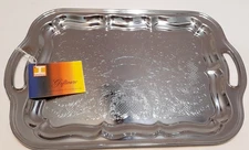 Irvinware Oblong Vintage Chrome Platter 18” x 12” very  good  condition.