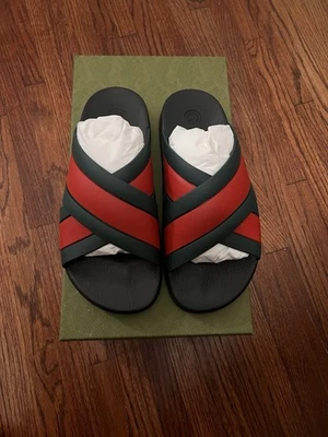 Gucci Striped Slide Sandals for Men for sale | eBay display picture 1
