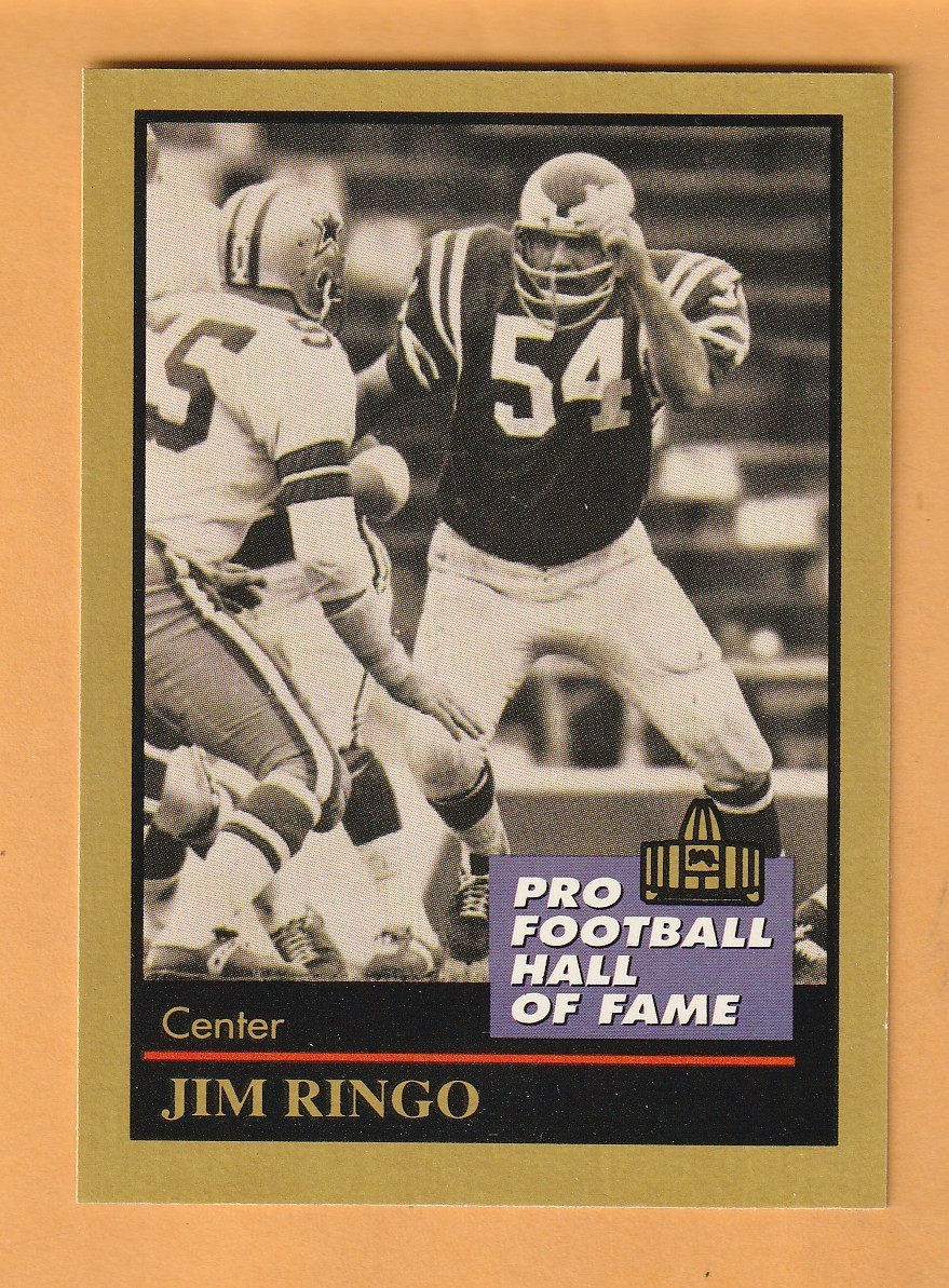 Jim Ringo Philadelphia Eagles 1991 ENOR Pro Football HOF #120 Syracuse Orange