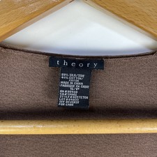 Cardigan Courte Manches Theory Octavia - Bleu En Coton - Taille S (Occasion Très Bon état)