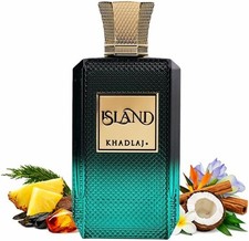Khadlaj Island Extrait de Parfum Spray 100ml/3.4 fl oz Unisex New Sealed