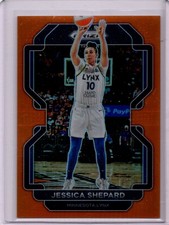 2022 Panini Prizm WNBA Jessica Shepard #67 Orange Prizm /49 Lynx