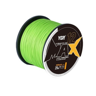 12 Strands Braided Fishing Line PE Multifilament Multicolor Super Strong Line