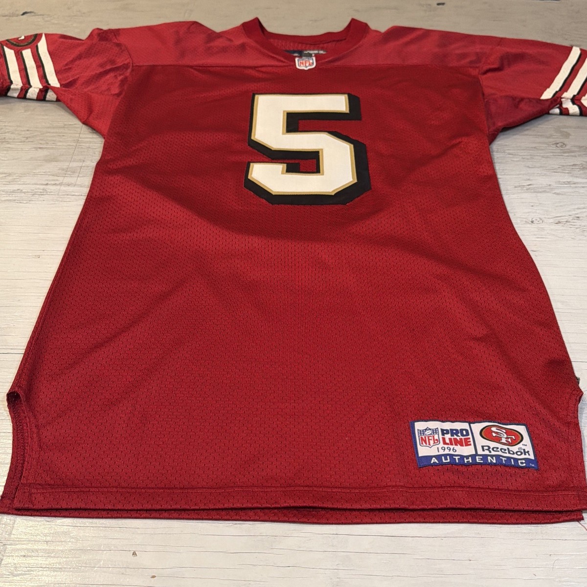 Vintage 90s Reebok ProLine NFL San Francisco 49ers Jeff Garcia
