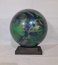 Bowling Ball (DISPLAY STAND ONLY) Wood Black 2 tier PBA PWBA "300 Game" Champion