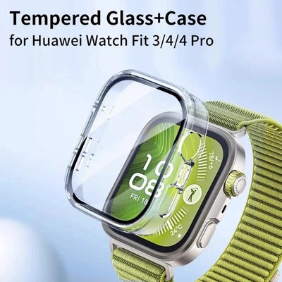 Tempered Glass Case for Huawei Watch Fit 4 Pro 3 4 Screen Protector Cover Shell