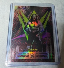 2025 Topps Finest WWE - AJ Styles #23 Refractor 18/25 Red Black Vapor