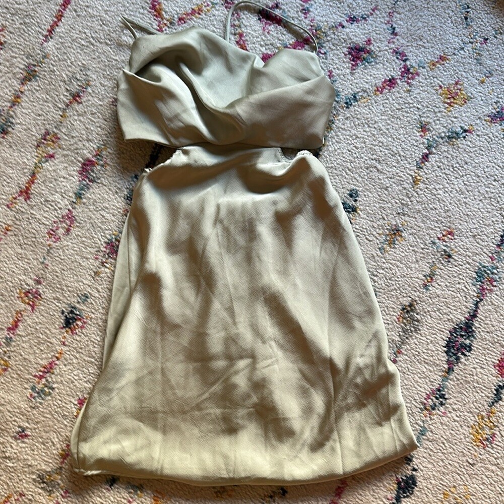 Princess Polly Jemma Dress Mini in Sage Green | eBay