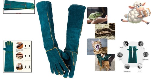 Anti-Biss Tierhandschuhe 60cm – Sicherheit beim Umgang mit Tieren, PeSandy - Bild 2 von 11