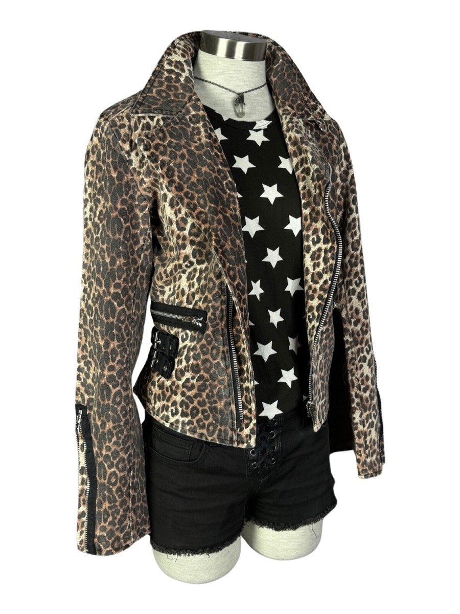 Tripp NYC D-Ring Moto Leopard Rockabilly Ska Gothic Biker Rocker